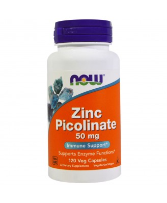 Zinc Picolinate 50 mg (120 Veggie Capsules) - Now Foods