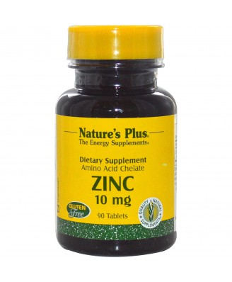 Zinc, 10 mg (90 Tablets) - Nature's Plus
