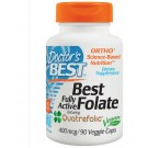 Fully Active Folate 400 with Quatrefolic 400 mcg (90 Veggie Caps ) - Doctor's Best