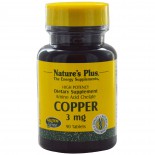 Copper, 3 mg (90 Tablets) - Nature's Plus