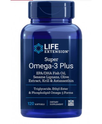 Super Omega con astaxantina & Krill (120 softgels) - Life Extension