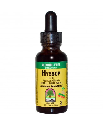 Hyssop Herb, Alcohol-Free (30 ml) - Nature's Answer