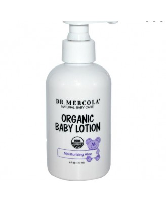 Dr. Mercola, Organic Baby lozione, idratante Aloe, 6 fl oz (177 ml)