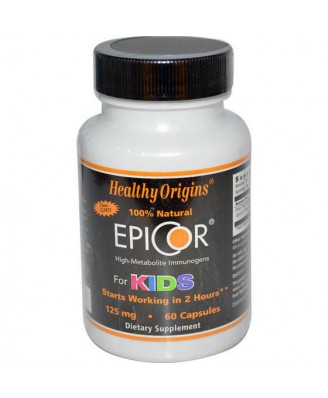 EpiCor for Kids 125 mg (60 Veggie Caps ) - Healthy Origins