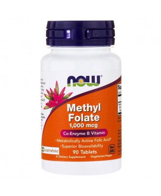 Methyl Folate- 1.000 mcg (90 tablets) - Now Foods