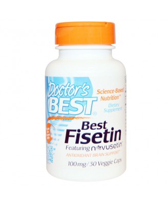 Best Fisetin Featuring Novusetin 100 mg (30 Veggie Caps) - Doctor's Best
