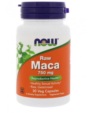 Raw Maca- 750 mg (30 Vegetarian Capsules) - Now Foods