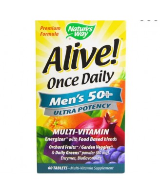 Alive! Een Per Dag Multivitamine, Mannen 50+, Hoge Dosering - Nature's Way