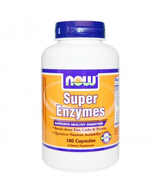 Now Foods, Super Enzymes, 180 Capsules