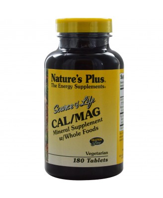 Source of Life, Cal/Mag (180 Tablets) - Nature's Plus