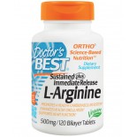 L-Arginine 500 mg (120 Bilayer Tablets ) - Doctor's Best