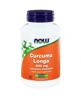 Curcuma Longa 500 mg (Curcumine Phytosome) (60 vegicaps) - NOW Foods