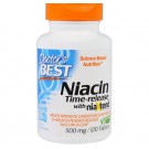 Niacin- Time-Released With Niaxtend 500 mg (120 Tablets) - Doctor's Best