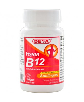 Vegan B12 Sublingual (90 Tablets) - Deva