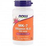 MK-7 Vitamin K-2 - 100 mcg (120 Vegetarian Capsules) - Now Foods