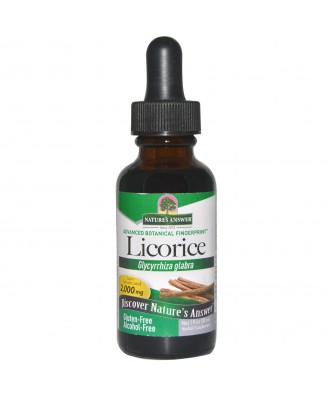 Licorice, Alcohol Free, 2000 mg (30 ml) - Nature's Answer