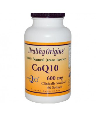 CoQ10 Kaneka Q10 600 mg (60 Softgels) - Healthy Origins