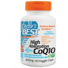Doctor's Best, High Absorption CoQ10 with BioPerine, 400 mg, 60 Veggie Caps