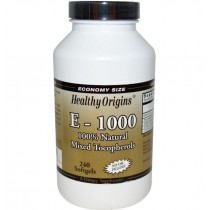 E-1000-  100% naturale misto tocoferoli -  240 Softgels - Healthy Origins 