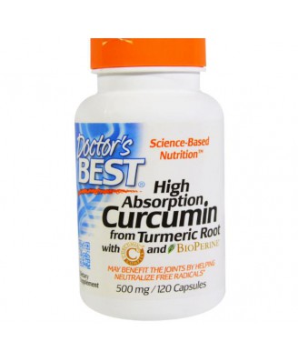 Doctor's Best, Best Curcumin C3 Complex, 500 mg, 120 Capsules