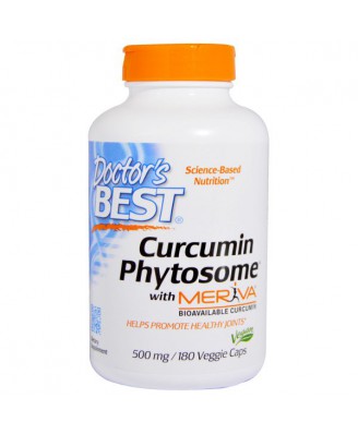 Doctor's Best, Curcumin Phytosome, With Meriva, 500 mg, 180 Veggie Caps