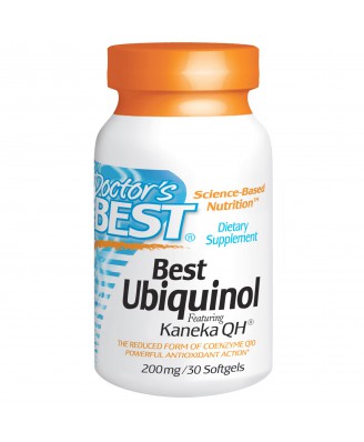 Doctor's Best, Best Ubiquinol, Featuring Kaneka's QH, 200 mg, 30 Softgels
