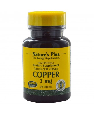 Copper, 3 mg (90 Tablets) - Nature's Plus